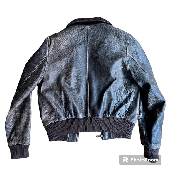 Vintage distressed Y2K leather jacket by XOXO. - Picture 2 of 5